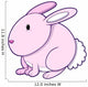 Pink Bunny 0013 Wall Decal