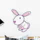 White Bunny 0014 Wall Decal