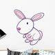 White Bunny 0014 Wall Decal