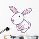 White Bunny 0014 Wall Decal