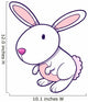 White Bunny 0014 Wall Decal