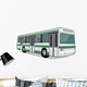 Green and White City Wall Decal