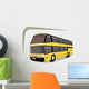 Yellow Double Decker Bus Wall Decal