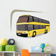 Yellow Double Decker Bus Wall Decal