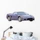 Purple Sports Car Wall Decal