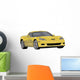 Yellow Sports Car Wall Decal