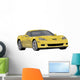 Yellow Sports Car Wall Decal