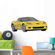 Yellow Sports Car Wall Decal