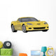 Yellow Sports Car Wall Decal
