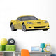 Yellow Sports Car Wall Decal