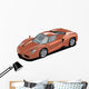 Orange Sports Car Wall Decal