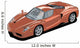 Orange Sports Car Wall Decal