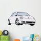 White Volkswagen Wall Decal