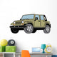 Green Jeep Wall Decal