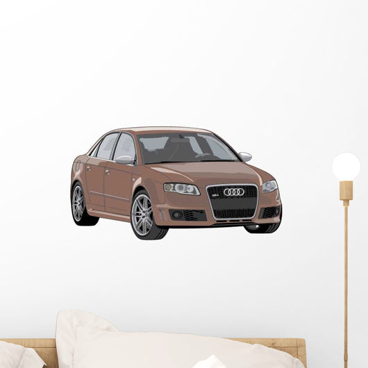 Brown Luxury Car Wall Decal