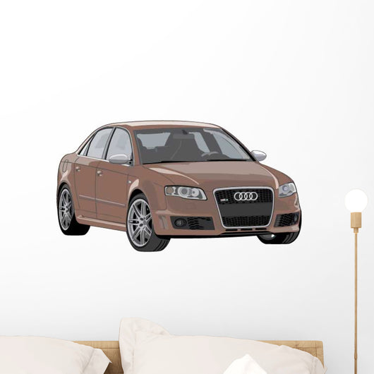 Brown Luxury Car Wall Decal
