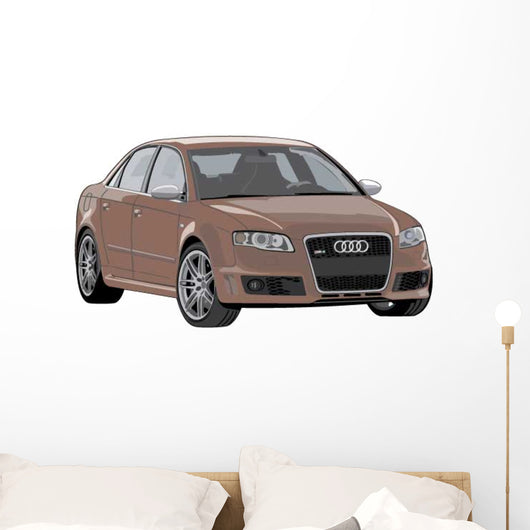 Brown Luxury Car Wall Decal