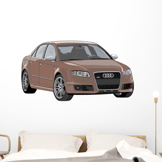 Brown Luxury Car Wall Decal