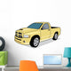 Yellow Short Bed Truck Wall Decal