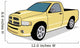Yellow Short Bed Truck Wall Decal