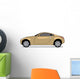 Gold Sports Car Wall Decal