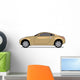 Gold Sports Car Wall Decal