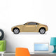 Gold Sports Car Wall Decal