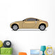 Gold Sports Car Wall Decal