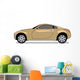 Gold Sports Car Wall Decal