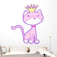 Pink Royal Kitty Cat Wall Decal