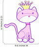 Pink Royal Kitty Cat Wall Decal