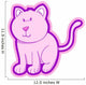Chunky Pink Cat Wall Decal