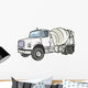 White Cement Truck Wall Decal