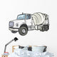 White Cement Truck Wall Decal