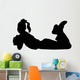 Cheer Silhouette Black Wall Decal