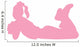 Pink Resting Cheerleader Wall Decal