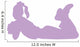 Purple Resting Cheerleader Wall Decal