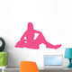 Hot Pink Varsity Cheer Wall Decal