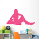Hot Pink Varsity Cheer Wall Decal