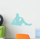 Light Blue Varsity Cheer Wall Decal