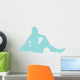 Light Blue Varsity Cheer Wall Decal