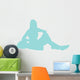 Light Blue Varsity Cheer Wall Decal
