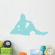 Light Blue Varsity Cheer Wall Decal