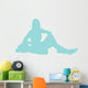 Light Blue Varsity Cheer Wall Decal
