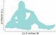 Light Blue Varsity Cheer Wall Decal