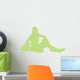 Lime Green Varsity Cheer Wall Decal