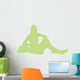 Lime Green Varsity Cheer Wall Decal