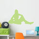 Lime Green Varsity Cheer Wall Decal