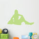 Lime Green Varsity Cheer Wall Decal