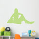 Lime Green Varsity Cheer Wall Decal
